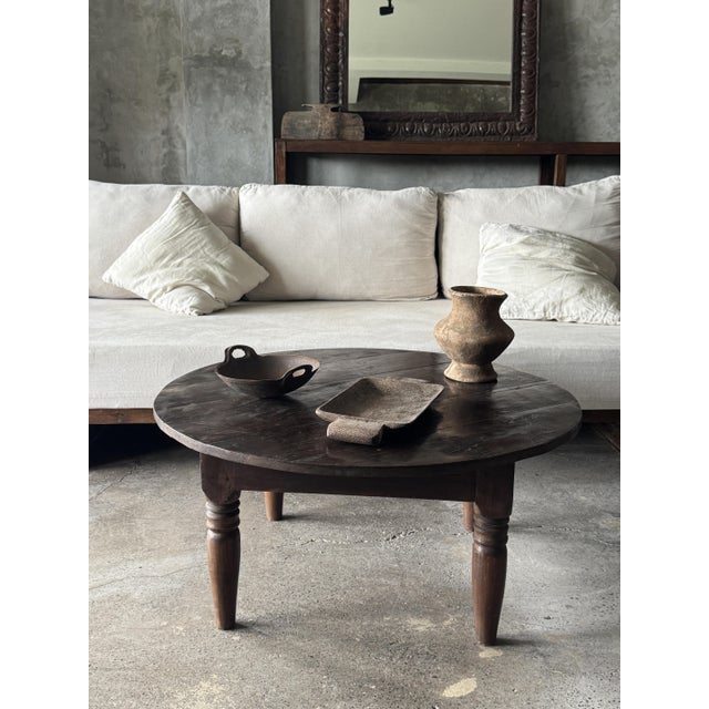 Brown Coffee Table in Indonesian Teak with Straight Legs, 1960s For Sale - Image 8 of 10