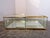 Vintage Italian Crystal Coffee Table with Brass Details For Sale - Image 9 of 11