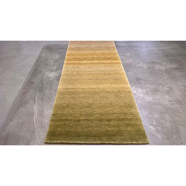Modern Modern Nepalese Wool & Silk Runner For Sale - Image 3 of 10