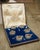Antique French Silver and Glass Salt Cellar Set, Charles Dubret, Circa 1890 For Sale - Image 16 of 18