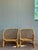 Mid-Century Modern Vintage Coastal Trellis Rattan Lounge Chairs - A Pair For Sale - Image 3 of 8
