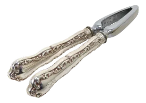 Nice Vintage Mid 20th Century Retro Victorian Sterling Silver Handle Nut Cracker