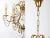 1970s Spanish Hollywood Regency Brass 6-Light Chandelier With Crystals For Sale - Image 4 of 13