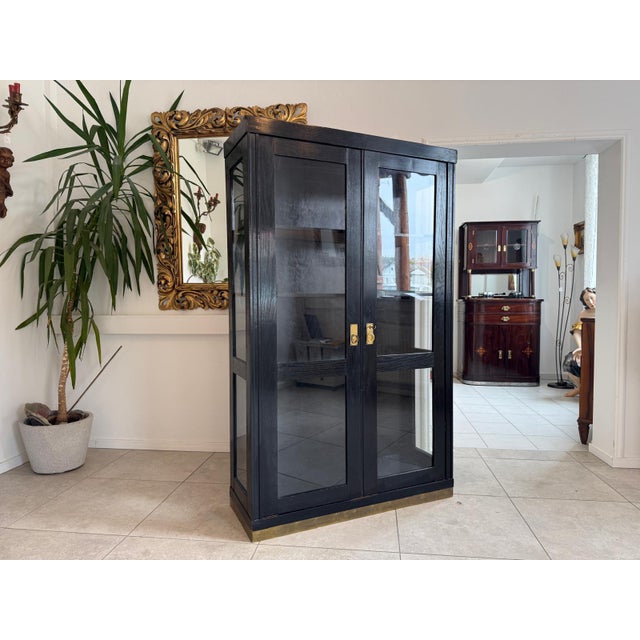 Original art nouveau display cabinet - a dream piece. Dimensions: height x width x depth 180 x 111 x 41 cm. For sale is an...