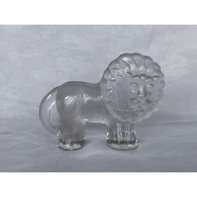 Kosta Boda Swedish Art Glass Lion Figurine Chairish