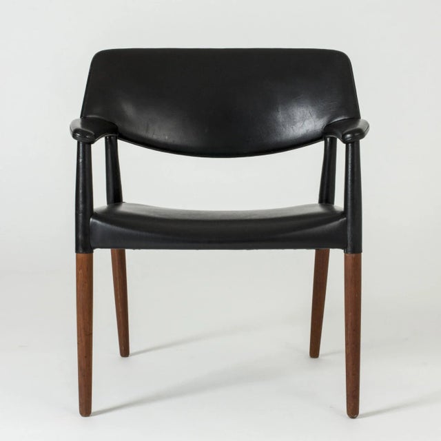 Armchair by Aksel Bender Madsen & Ejner Larsen for Willy Beck For Sale - Image 3 of 10