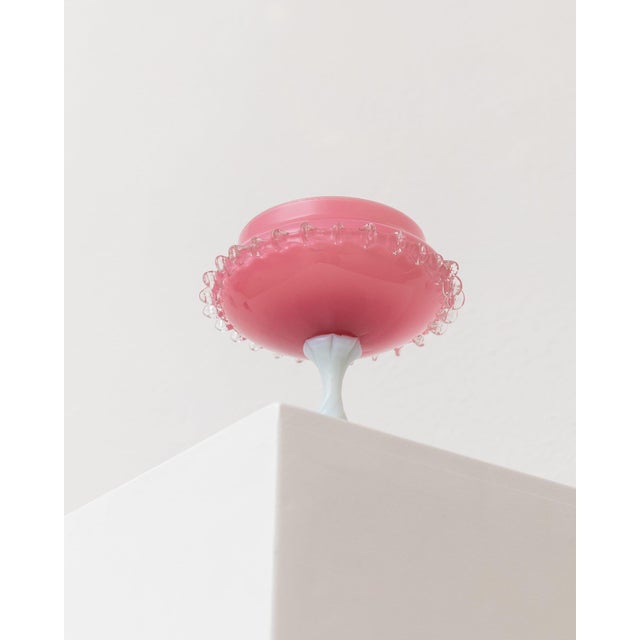Pink Empoli Glass Bowl, Italy, 1960s For Sale - Image 4 of 12