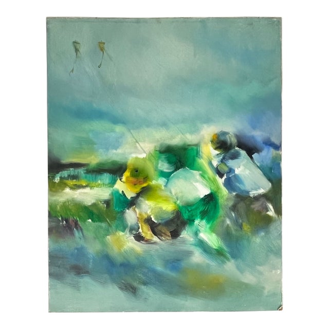 Oil on Board Impressionist Painting For Sale