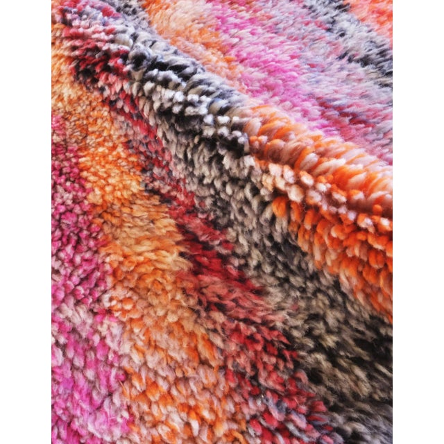 Pink Stylish Pastel Color Accent Rug - 5.7 X 3.8 Ft For Sale - Image 8 of 8