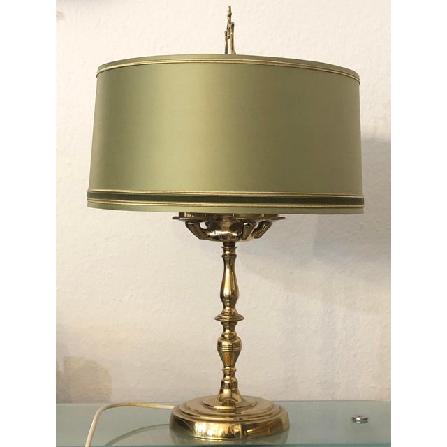 French Bouillotte Lamp in Brass, 1950s For Sale - Image 15 of 16