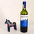 Wood Swedish Folk Art Vintage Hand Painted Dala Horse For Sale - Image 7 of 11