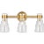 Mid-Century Modern AERIN By Visual Comfort Studio Moritz 3-Light Vanity Sconce in Burnished Brass For Sale - Image 3 of 3