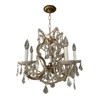 Vintage Murano Glass Chandelier For Sale