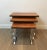 Exotic Wood and Chrome Nesting Tables, French, circa 1970 - Set of 3 For Sale - Image 11 of 13