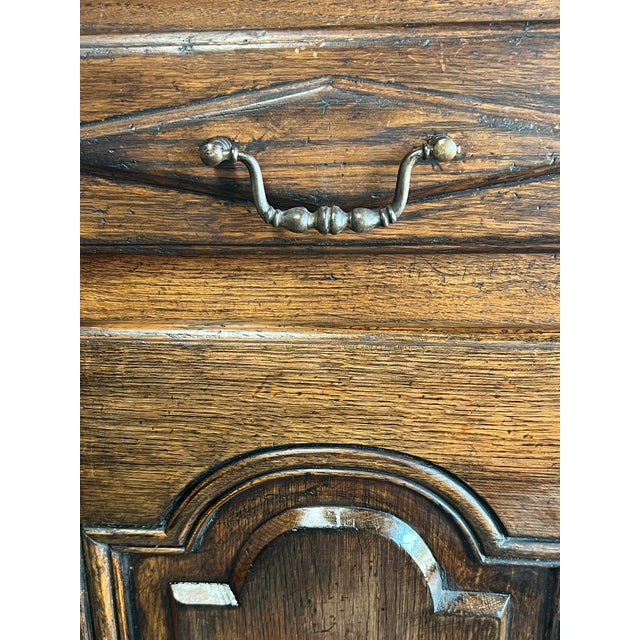 Coffee Vintage French Oak Cabinet With Drawer For Sale - Image 8 of 8
