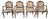 Vintage French Fauteuil Open Arm Chairs - Set of 4 For Sale