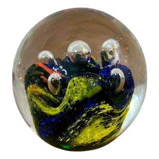 Blown Glass Sulfide, 1980s For Sale