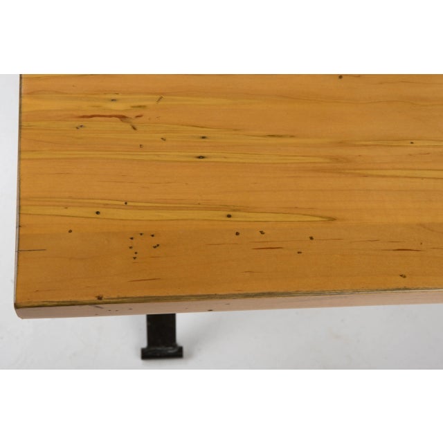 Mid Century Campaign Desk or Coffee Table Bronze Patina Convertible Mid Century For Sale - Image 10 of 13