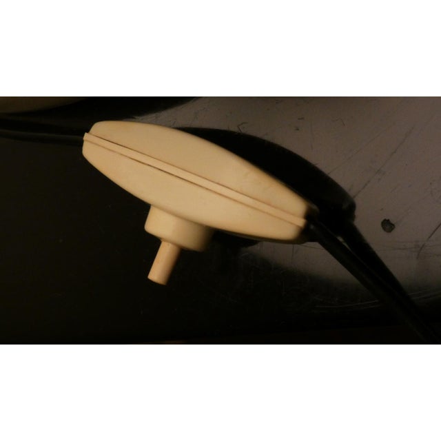 Opaline Glass and Wood Table Lamp, Italy, 1970s For Sale - Image 9 of 11