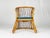 Mid-Century Modern Rush, Rattan and Blue Velvet Armchair, 1960s For Sale - Image 3 of 13