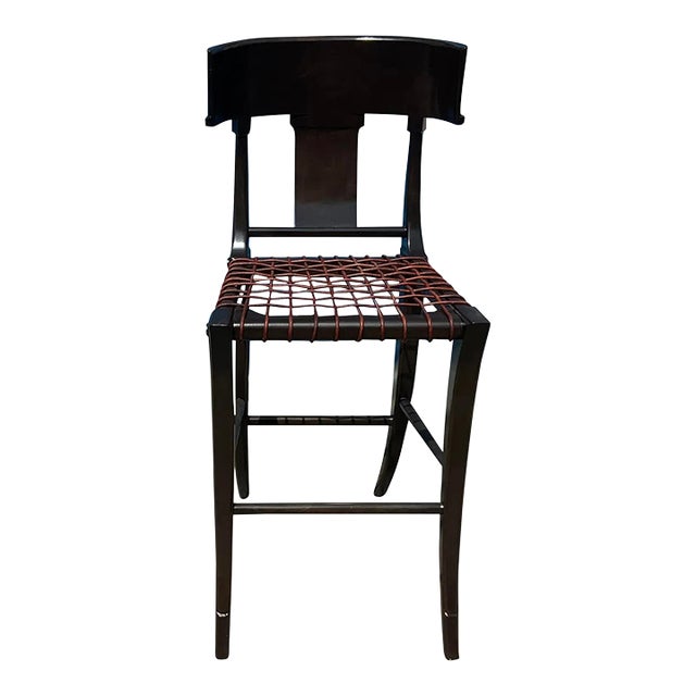 Mid Century Modern Klismos Bar Stool For Sale