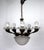 Antique French Brass and Glass 6-Light Chandelier, 1890s For Sale - Image 12 of 14