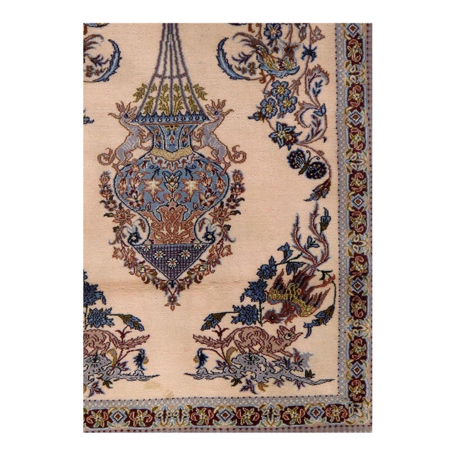 The Isfahan rugs are made with exceptionally good quality of wool & silk. They use traditional motifs inspired by...