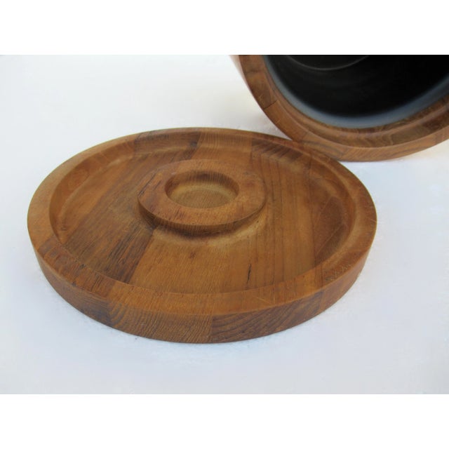 Vintage Mid-Century Modern Jens Quistgaard(Designer) Danish Teak Ice Bucket, for Dansk International(Mfr.) For Sale In West Palm - Image 6 of 13