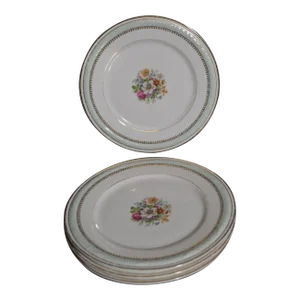 1960s Raynaud Limoges Porcelain Plates- Set of 4