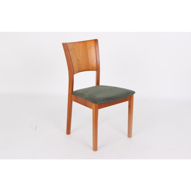 1990s Danish Wooden Model 110 Dining Chairs by Helge Schultz for P. J. Furniture, 1980s, Set of 6 For Sale - Image 5 of 15