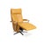 Modern Ochre Leather Lounge Chair from Willi Schillig For Sale - Image 3 of 12