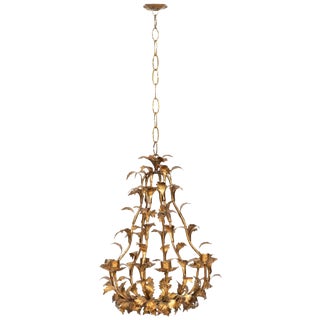 Swedish Pewter Chandelier, 1950s For Sale