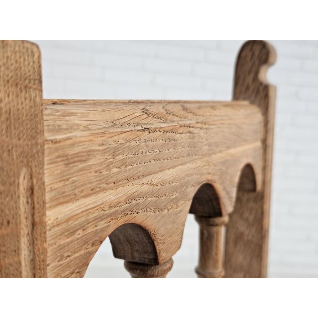 Set of Vintage Danish Dinning Chairs in Oak, 1950s For Sale - Image 4 of 18