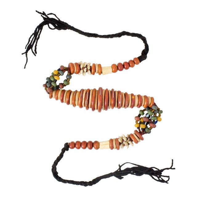 Early 20th Century Large Berber Trade Beads Morocco African Decorative Strand 65 Inch For Sale