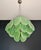 Vintage Italian Green Murano Glass Discs Chandelier, 1990s For Sale - Image 9 of 18