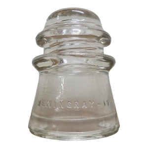 Vintage Hemingray 11 Clear Glass Insulator