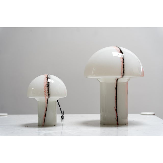 Lido Glass Mushroom Table Lamps from Peill & Putzler, Germany 1970s, Set of 2 For Sale - Image 14 of 14