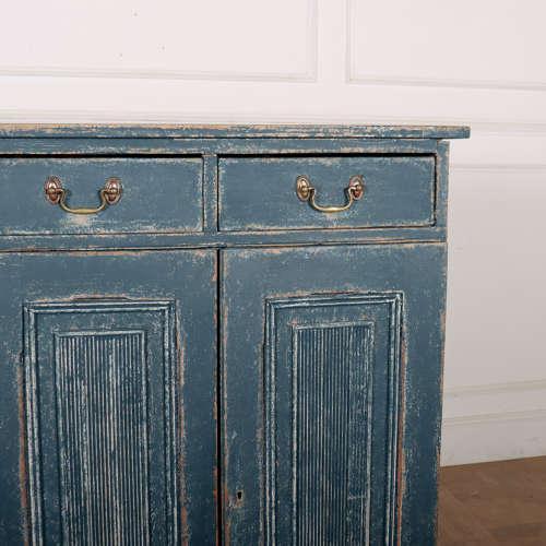 Swedish Painted Linen Cupboard For Sale - Image 4 of 12