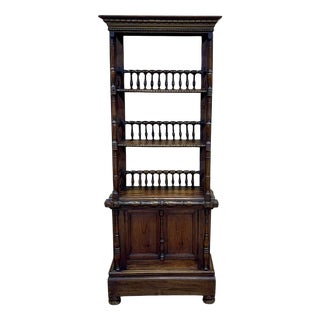 Antique Fir Bookcase, 1890s For Sale