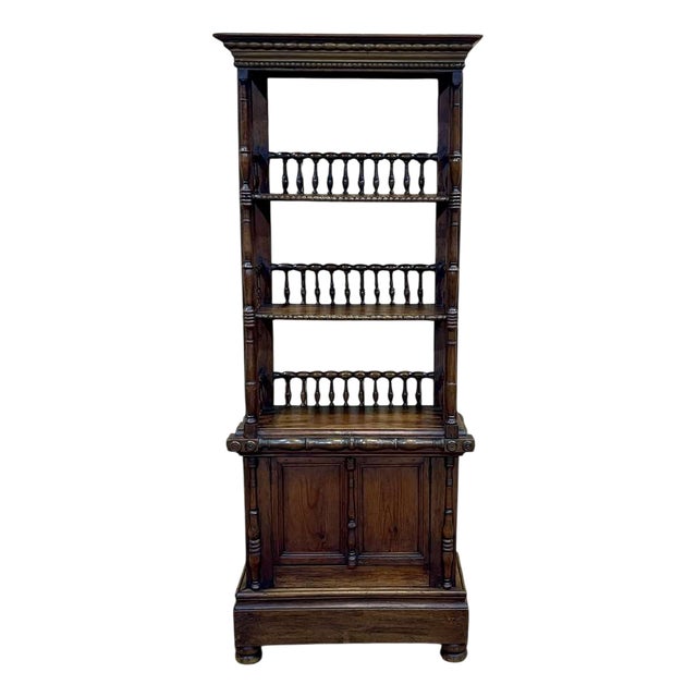 Antique Fir Bookcase, 1890s For Sale