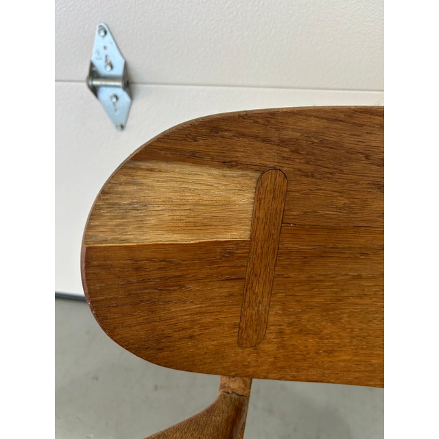 Wood 1950s Pair of Ch22 Lounge Chairs Attributed to Hans Wegner For Sale - Image 7 of 12