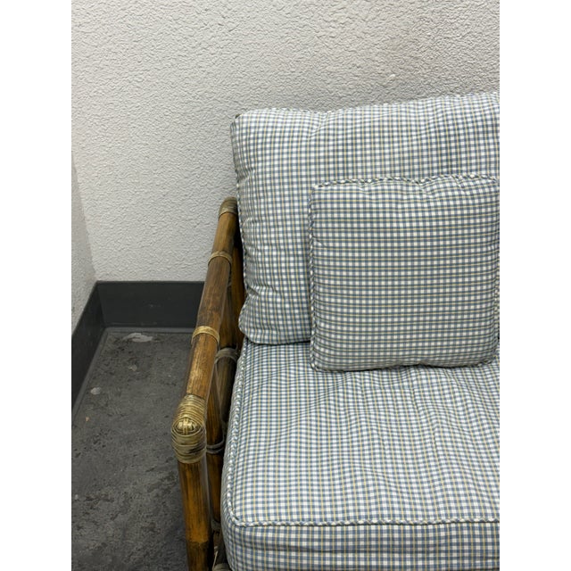 1970s McGuire Furniture Bamboo Club Chair, Circa 1970's For Sale - Image 5 of 12