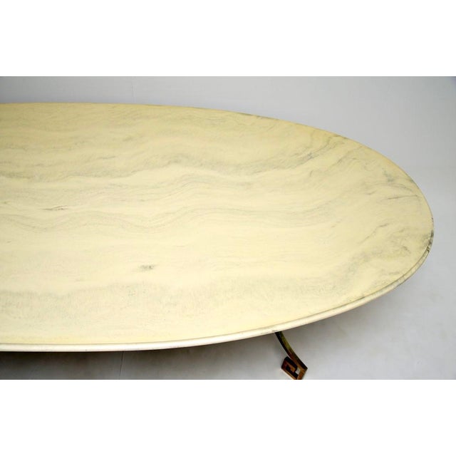 Vintage Italian Brass Dining Table, 1950s For Sale - Image 6 of 10