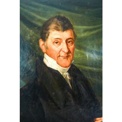Agostino Cottolengo, Portrait of a Man, 1827, Oil Painting, Framed For Sale - Image 4 of 18