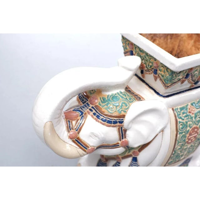 1970s Large Chinese Elephant Jardiniere, 1970s For Sale - Image 5 of 9