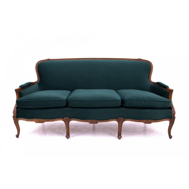 Antique French Green Sofa, 1890s For Sale - Image 10 of 10