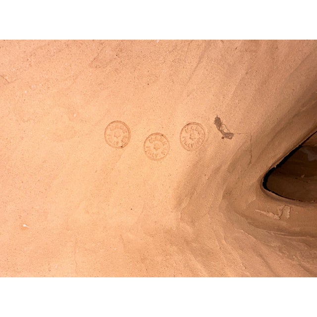 Italian Large Italian Majolica Terracotta Glazed Giraffe For Sale - Image 3 of 12