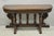 Antique Italian Renaissance Revival Figural Carved Griffin Oak Flip Top Library Table. Item features 3 drawers, expanding...