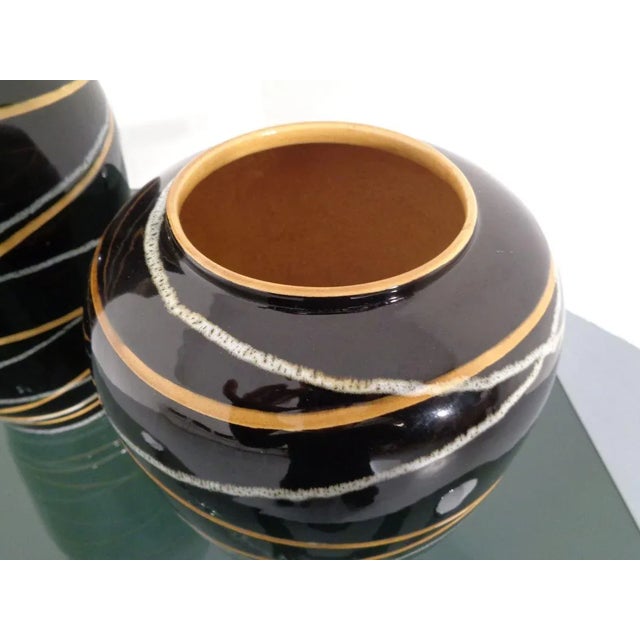 Fat Lava Ceramic Vases from Scheurich, 1960s, Set of 2 For Sale - Image 14 of 15