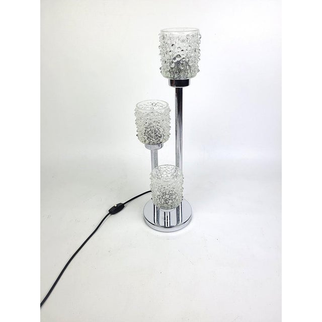 Vintage Glass Table Lamp, 1970s For Sale - Image 4 of 7